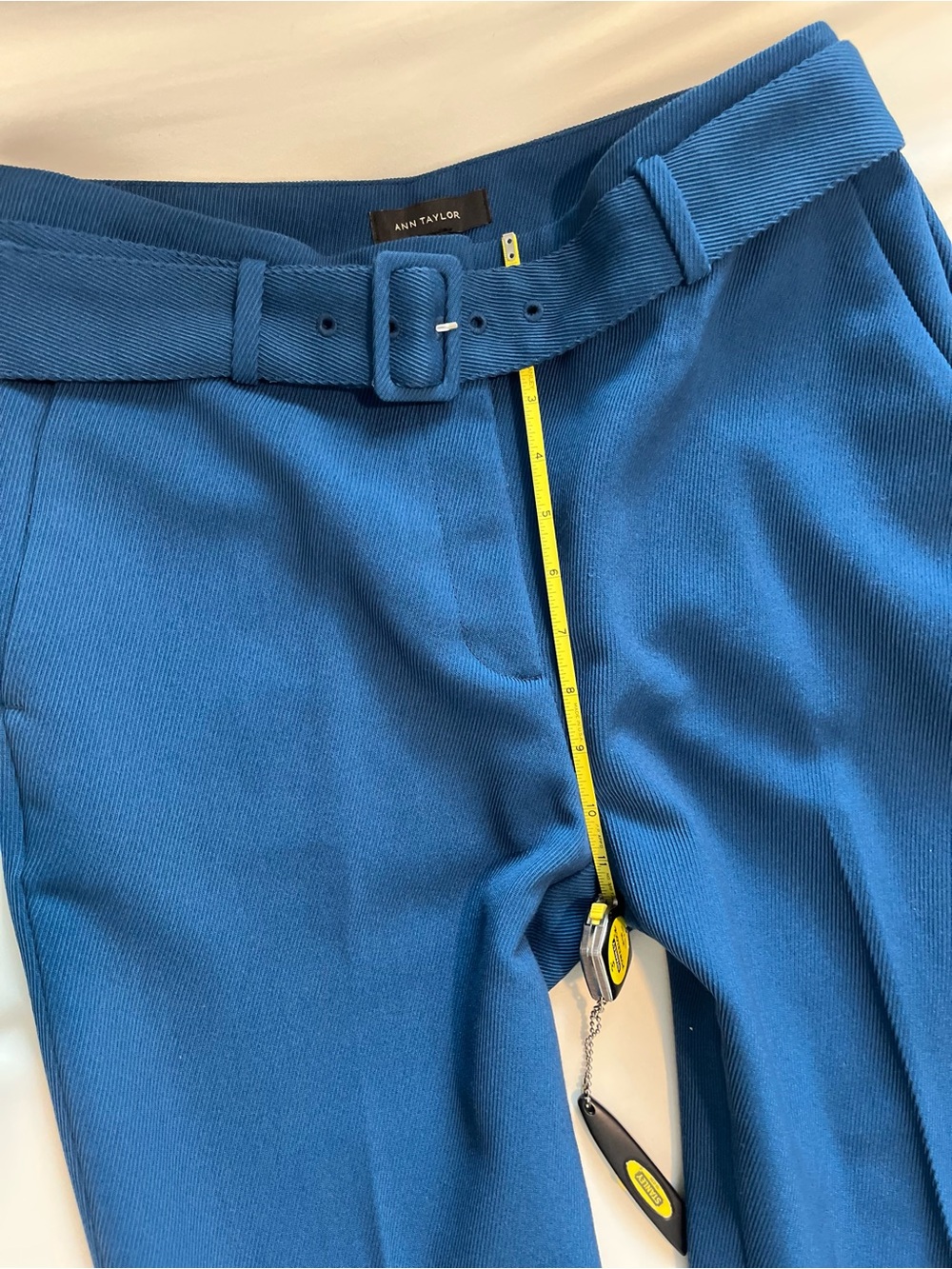 Ann Taylor Belted Pants - Blue - Picture 8 of 8